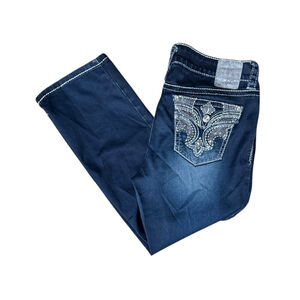 Vintage Y2K Hydraulic Gramercy Low Rise Dark Wash Denim Jeans Size 9/10